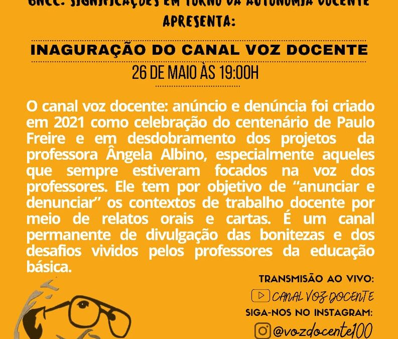 Canal “Voz do Docente”