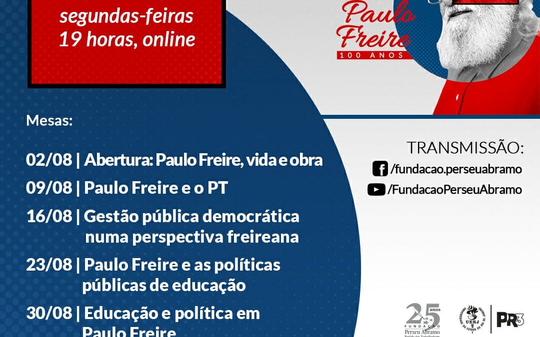 FPA organiza ciclo em homenagem aos 100 anos de Paulo Freire