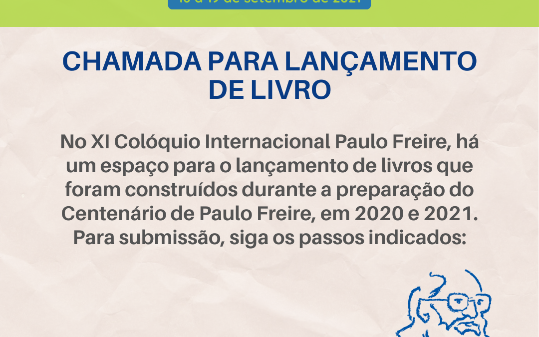 Lançamento de livros no XI Colóquio Internacional Paulo Freire