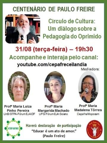 Círculo de Cultura – um diálogo sobre a pedagogia do oprimido