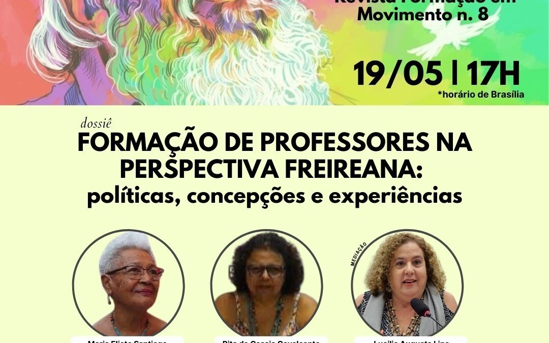 Live de lançamento da Revista Formação em Movimento n.8 será no dia 19 de maio