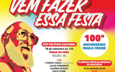 Veja a nova programação da Celebração do Centenário de Paulo Freire