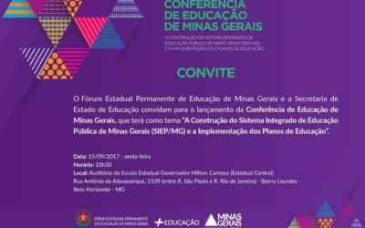 [BH] Lançamento da Conferência de Educação de Minas Gerais