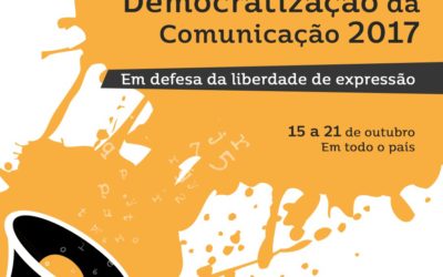 O Fórum Nacional pela Democratização da Comunicação (FNDC) promove, de 15 a 21 de outubro, a Semana Nacional Pela Democratização da Comunicação 2017