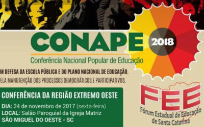 [SC] Fórum de Santa Catarina a todo vapor na organização da CONAPE