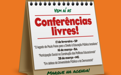 Conferências Livres – Marque na agenda!