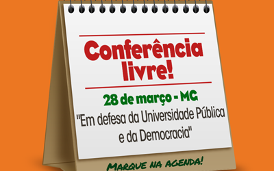 [Nesta quarta!] Conferência Livre da Educação Superior, em Belo Horizonte, na UFMG