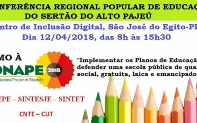 [PE] I Conferência Regional Popular de Educação do Sertão do Alto Pajeú