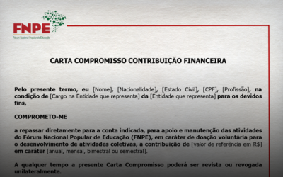 CARTA COMPROMISSO CONTRIBUIÇÃO FINANCEIRA