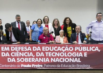 Ato em defesa da educação pública, da ciência, da tecnologia e da soberania nacional. Auditório Nereu Ramos, Câmara dos Deputados, Brasília (DF)