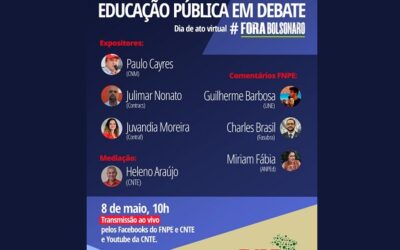 FNPE realiza debate que reúne educadores e outras categorias profissionais