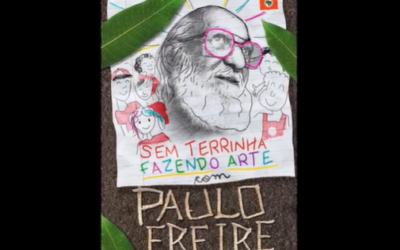 Sem Terrinha fazendo arte com Paulo Freire