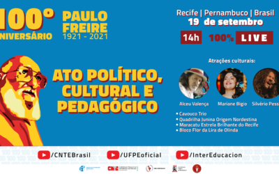 Acompanhe a live do Centenário de Paulo Freire a partir das 14h