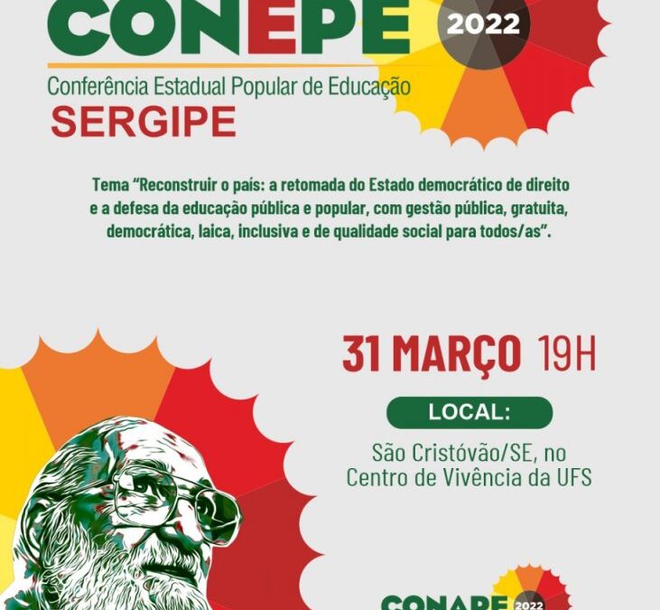 [SE] Sergipe realiza Conferência Estadual Popular de Educação