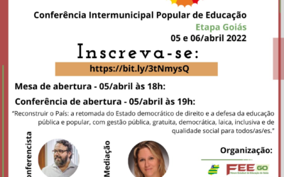 [GO] Conferência Intermunicipal Goiás/Conape 2022 será realizada nos dias 5 e 6 de abril