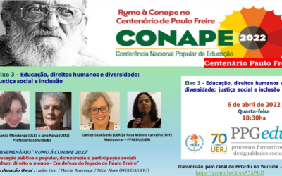 [RJ] Webseminário Rumo à Conape 2022 será realizado no dia 6 de abril