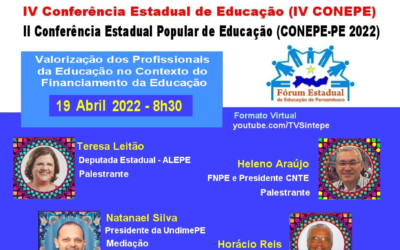 [PE] IV Conferência Estadual de Educação – CONEPE 2022