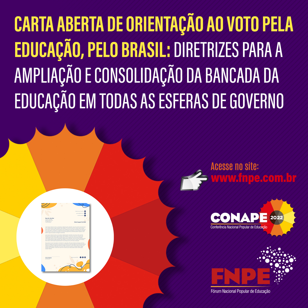 Carta aberta pela educação pelo Brasil