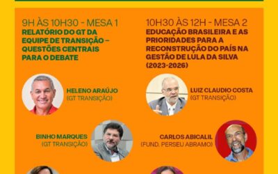 Seminário FNPE – Educação na gestão Lula da Silva (2023-2026): desafios e prioridades