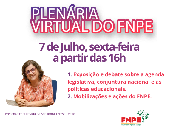 Plenária Virtual do FNPE